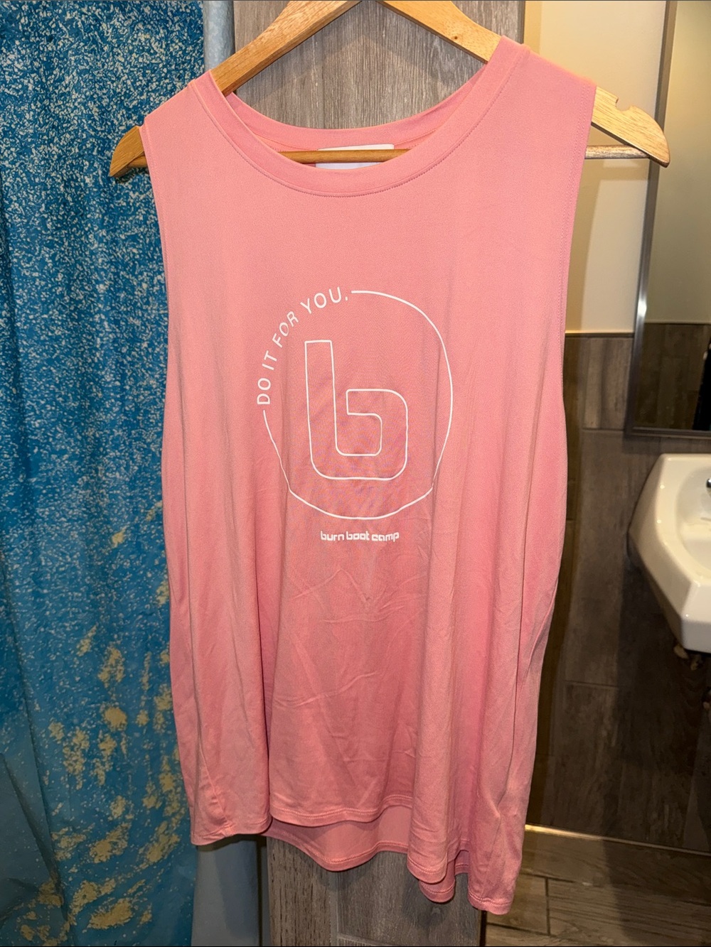 burn boot camp Women's Pink Sleeveless Tee - Do It For You